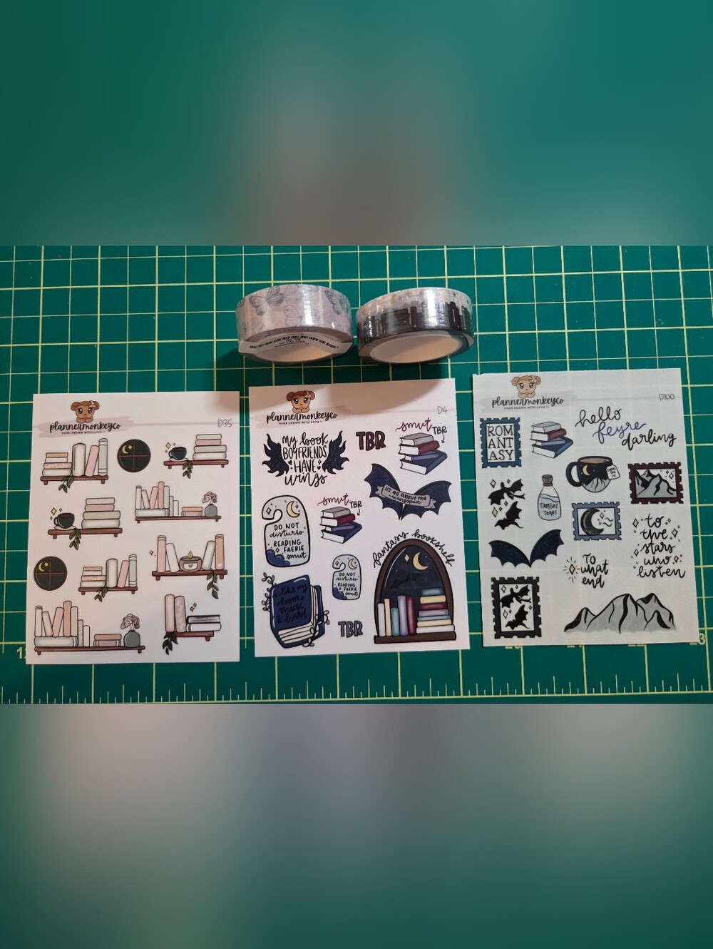 Plannermonkeyco Washi & Stickers
